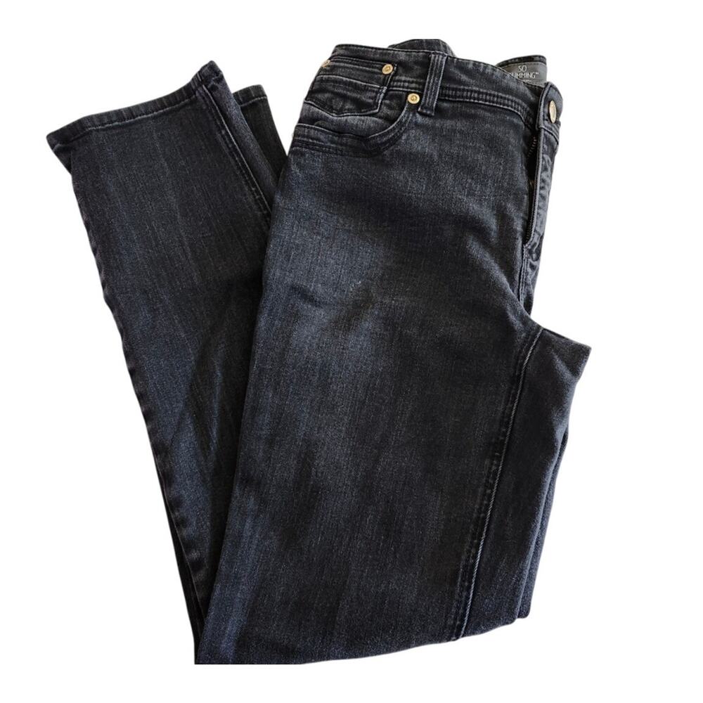 So Slimming Chicos Size 0 Ankle Black JEANS Pants Size 4